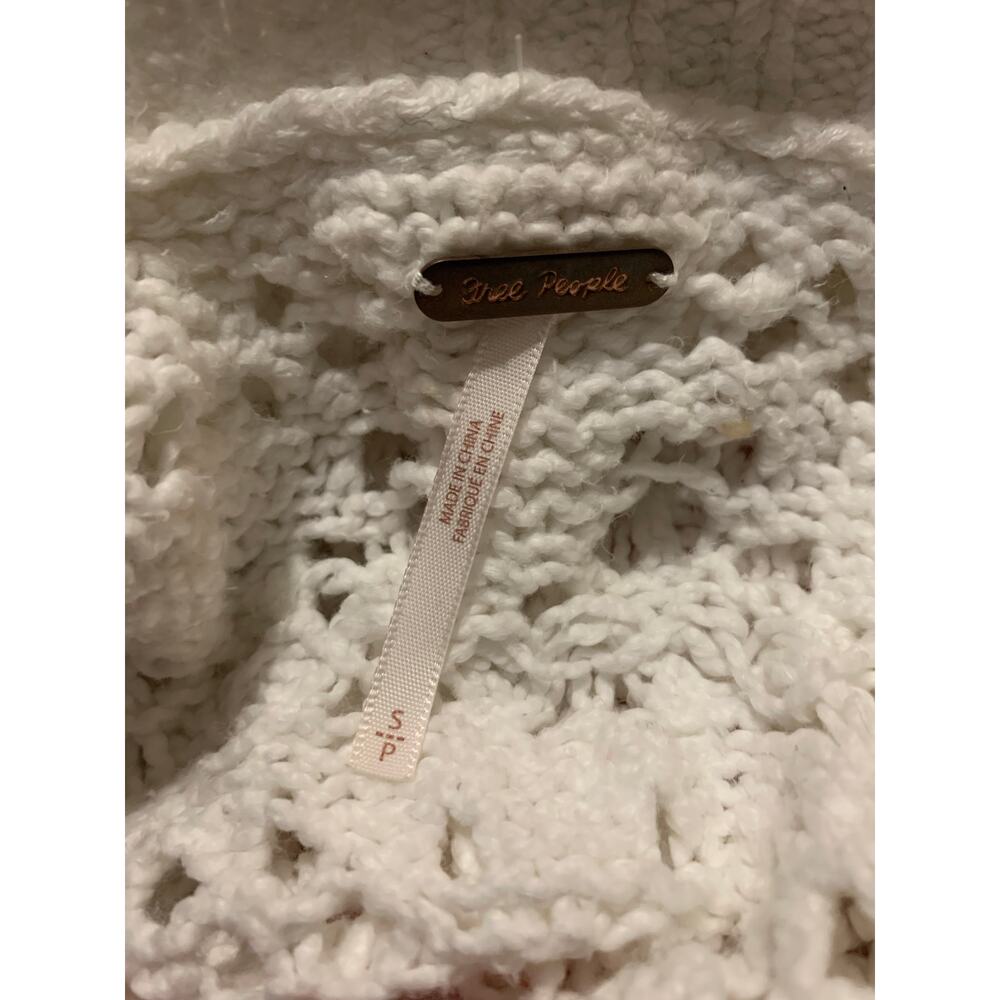 Free People Chloe Cardi / Evening Cream sz small - Picture 9 of 10